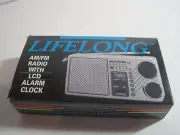 Lifelong AM/FM Radio Alarm Clock Model 845 LCD ALARM Function NOS EXCELLENT!