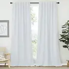 NICETOWN Living Room Darkening Curtain Panels - (Greyish White Color) W52 x L95,