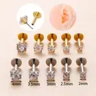 CZ Labret Monroe Lip Bar Tragus Cartilage Helix Earrings Stud Upper Ear Piercing