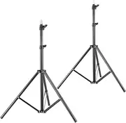 2 Pack Light Stand for Photography, Portable Photo Video Tripod Stand, Lighting Stand for Carry Case for Speedlight, Flash, Softbox, Umbrella, Strobe Light, Camera, Photographic Portrait