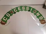 Football Concessions Banner Sign Sports Food Stand Touchdown