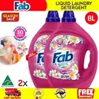 Fab Fresh Liquid Detergent 8L Laundry Cleaning Front & Top Loader Washing