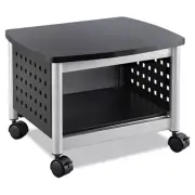 Safco 1855BL 100 lbs. Capacity 2 Shelf Scoot Metal Under-Desk Printer Stand New