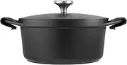 [Maxwell & Williams] Agile Non-Stick Casserole Gift Boxed, Black, 24 cm/4.2 Litre Capacity