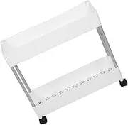 Cabilock Multi Tier Rolling Utility Cart with Wheels Versatile Storage Trolley for Kitchen Office Living Space Saving Organizer Rack for Easy Mobility and Ample Storage