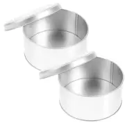 2Pcs Tinplate Golf Ball Case Holders for Storing and Displaying