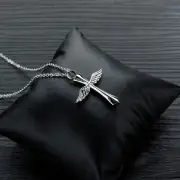 Cross Titanium Steel Necklace Male Pet Style European and American Pendant
