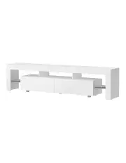 [Artiss] TV Cabinet Entertainment Unit Stand RGB LED 200cm in White