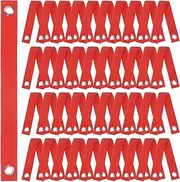 uxcell 40-Pack Tree Straps for Staking,1.5 Inch x 15.7 Inch Tree Support Straps Nylon Tree Strap for Leaning Tree Protection/Plant Support, Straightening[Red]