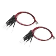 1206 Pre-Wired Micro LED, 24 Pcs 3-6V Emitting Diodes, Blue