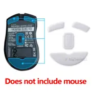 2 Sets White Curved Edges Mouse Feet Pads Skates for Razer Mamba Wireless Mouse