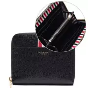Thom BrowneThreeStripe Tab Pebble Grain Zipper Card Wallet FAW013A_00198_001_22S