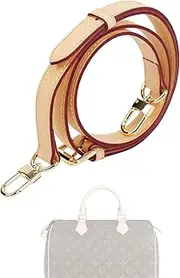 [DGAZ] Vachetta Leather Adjustable Crossbody Strap for Speedy bag with Gift Box, Handmade DIY purse shoulder strap