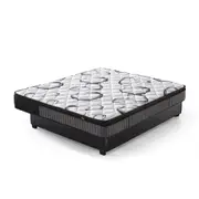 Foret Bed Mattress 9 Zone Euro Top Bedding Foam Super Firm 24cm Single King Single Double Queen King Size