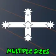 Eureka Stockade Flag Sticker Car Decal Southern Cross Rebel Aussie Australia Ute