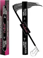 Lash Bond and Remover 2 in 1 Cluster Lash Glue and Lash Remover for Cluster Individual Lashes Soothing Non-Irritating Lash Adhesive Strong Hold 48 Hours Lash Glue Remover Mascara Wand Self-Use at Home