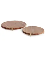 Napa Home & Garden Set of 2 Cherie Round Serving Boards