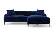 Brosa Seta 4 Seater Sofa with Chaise (Blue)