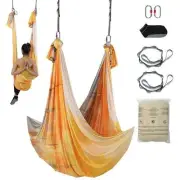 VEVOR Aerial Yoga Hammock & Swing, 5 m Length, Aerial Yoga Starter Kit with 1...