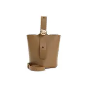 [Loewe] Loewe-Brown Pebble Mini Calf Leather Bucket Bag-Donna OS OS