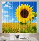 One Sunflower Million 3D Curtain Blockout Photo Printing Curtains Drape Fabric