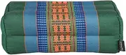 Standard - Standard Zafu Yoga and Meditation Cushion - 100% Natural High Density Kapok - Comfort and Firmness - Sitting Stability - Green Blue - X1