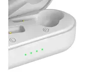 W20 Wireless Earphones Noise Reduction Bluetooth-compatible 5.0 Stereo Sport Mini In-ear Earbuds for Mobile Phone-White