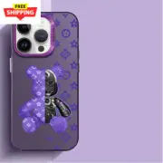Fashion Cute R-Robert Bear Phone Case for Iphone 15 16 Pro Max X XR 12 11 14 13
