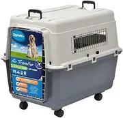 Playmate Air Traveller - Large Dog Travel Carrier, White & Grey, 81 x 56 x 59cm, Collapsible, Air Travel & Road Trips