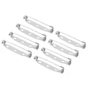 100 Pcs Safety Bar Pins,for Name Tags, Jewelry Making (Silver White, 35mm)