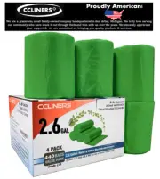 2.6 Gallon Trash Bags Made W/ TDPA(Totally Degradable Plastic Additive) (440 Ct)