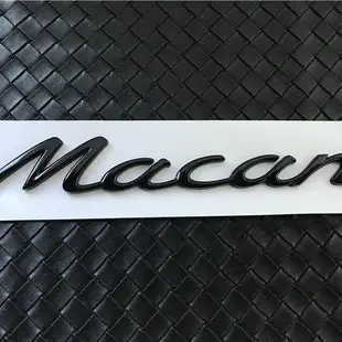Porsche Logo標誌Macan Cayenne字母體ABS材質尾標車頭機蓋標