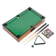 Solid Wooden Pool Table Set Tabletop Billiards Chalk Child Adult Board Games