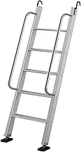 Bunk Bed Ladder, One-Piece Heavy-Duty Aluminum Camper Bunk Bed Ladder with Hooks and Foot Caps, Suitable for Home, Loft, Camper