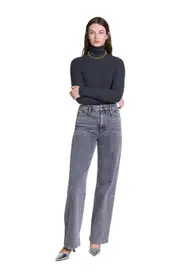 maje Wool and silk sweater in Grey at Nordstrom, Size Medium