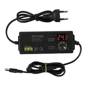 3-36V 60W Power Adapter Adjustable Voltage with LED LCD Digital Display Screen Regulation CNC Power Supply Home Charger EU
