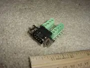 DB-9 Break-out Board, Male to Terminals - NEW