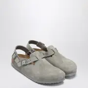 [Birkenstock] Stone Grey Suede Tokyo Slipper 40 IT Grey