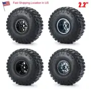 FLYXM 2.2" 150mm 1/10 Tires & Wheel Rim For RC Axial SCX10 RR10 Wraith Yeti