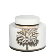 Belle Montane Wide Porcelain Jar Storage Container w/ Lid Home Decor 20x17cm
