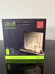 Ennis Textile Block Premium Building Model Kit Frank Lloyd Wright Atom Brick