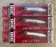 3 Yo-Zuri 3DB Prism Jerkbait Suspending 3-1/2” 3/8oz Silver Blue R1103-PS