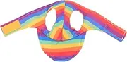 HAPINARY Adjustable Rainbow Dog Baseball Hat Breathable Sun Protection Cap for Pets Cute Summer Accessory for Dogs and Cats Lightweight and Decorative Pet Hat