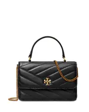 Tory Burch Kira Chevron Mini Top Handle Chain Wallet