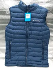 NEW Columbia Omni-Heat Powder Lite Puffer Vest Navy Men's Size Small (A1-C4)