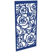 ProtectorAl 300-1200w x 1201-2400h Dark Blue/Gloss White Roses Unframed Composite Deco Panel