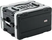 Gator Cases Lightweight Molded 6U Rack Case with Heavy Duty Latches; Shallow 14.25' depth (GR-6S)