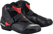 Alpinestars SMX-1 R V2 Vented, short boots perforated , color: Black/Red , size: 42 EU
