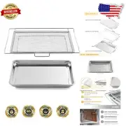 LG Compatible Air Fryer Basket & Tray Set - Durable 304 Steel, 24.6'' x 16.1''