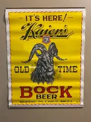 Kaier's Old Time Bock Beer- Vintage Poster